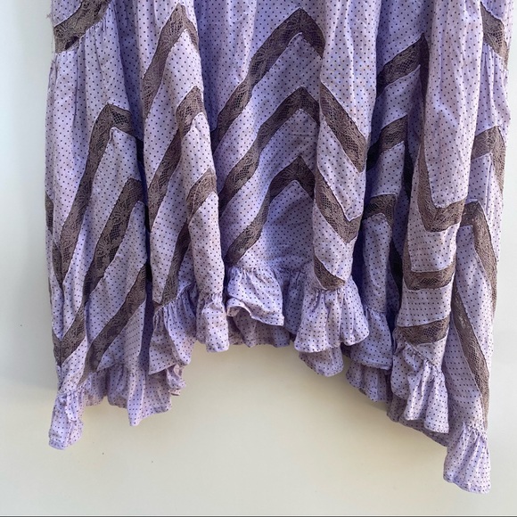 Intimately Free People Lace Polka Dot Swing Dress S - Picture 8 of 10